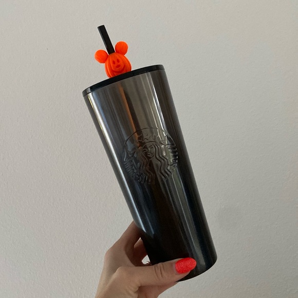 Mickey Mouse pumpkin 3D printed straw topper water cup accessory orange - Picture 2 of 13